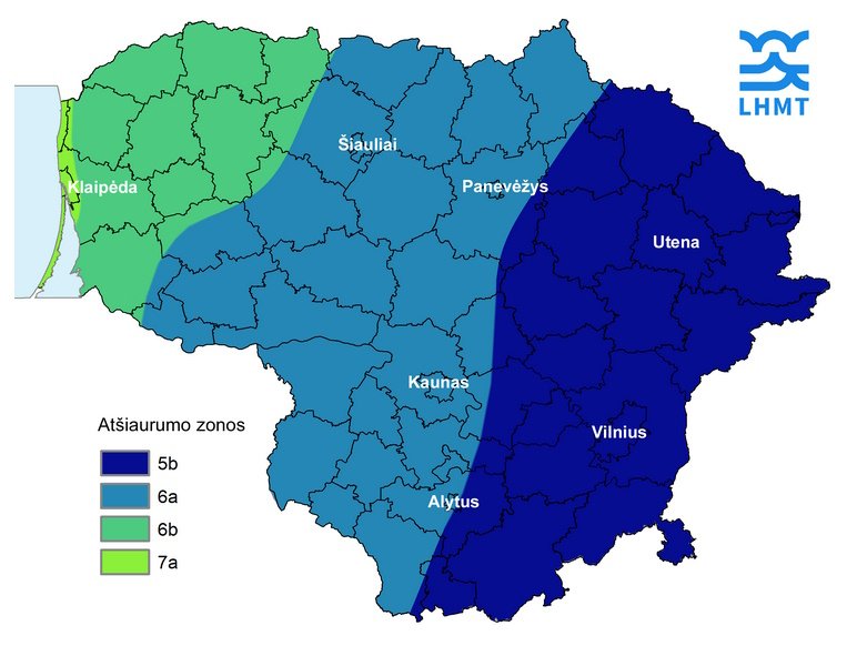Klimato zonos Lietuvoje