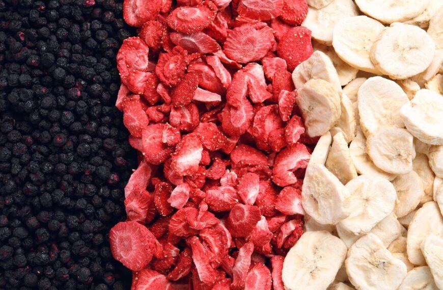Liofilizavimas. Liofilizuotos uogos ir vaisiai