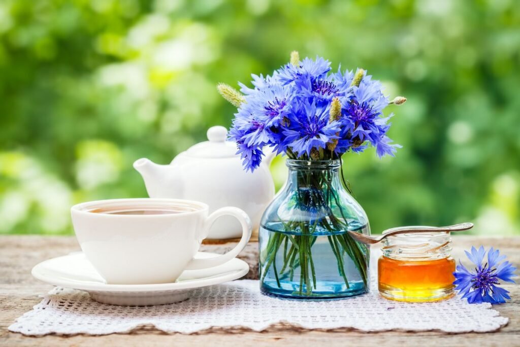 Rugiagėlių arbata ir medus