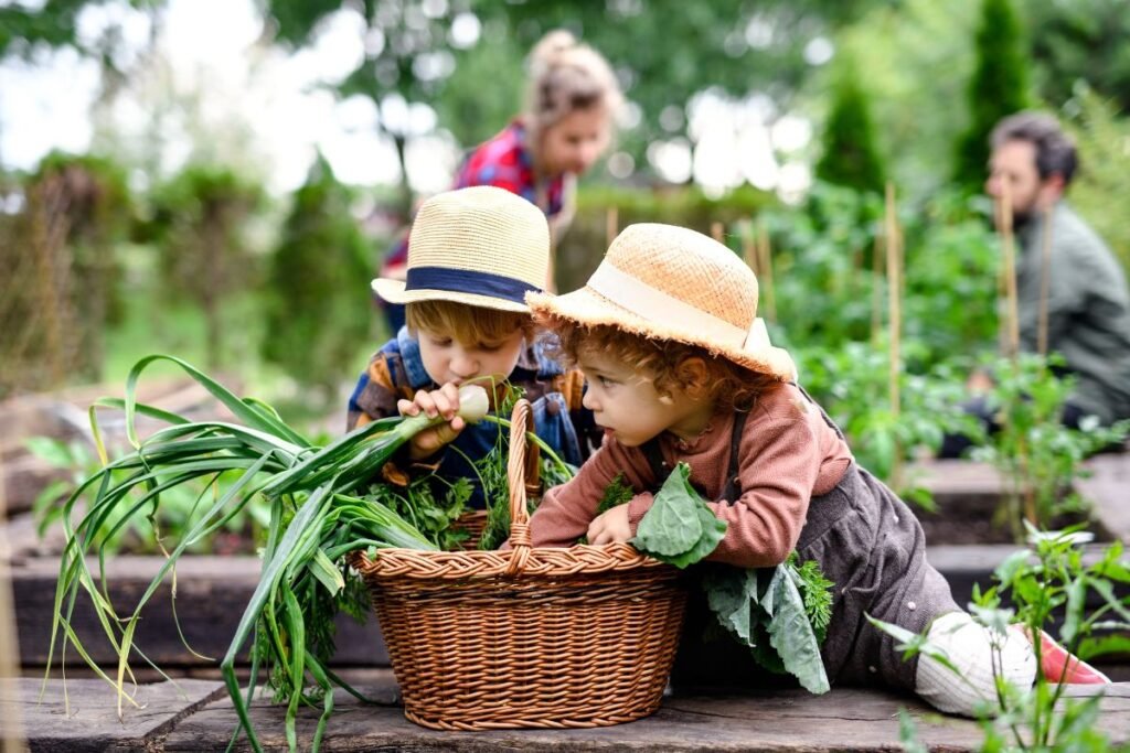 Sodininkystė su vaikais