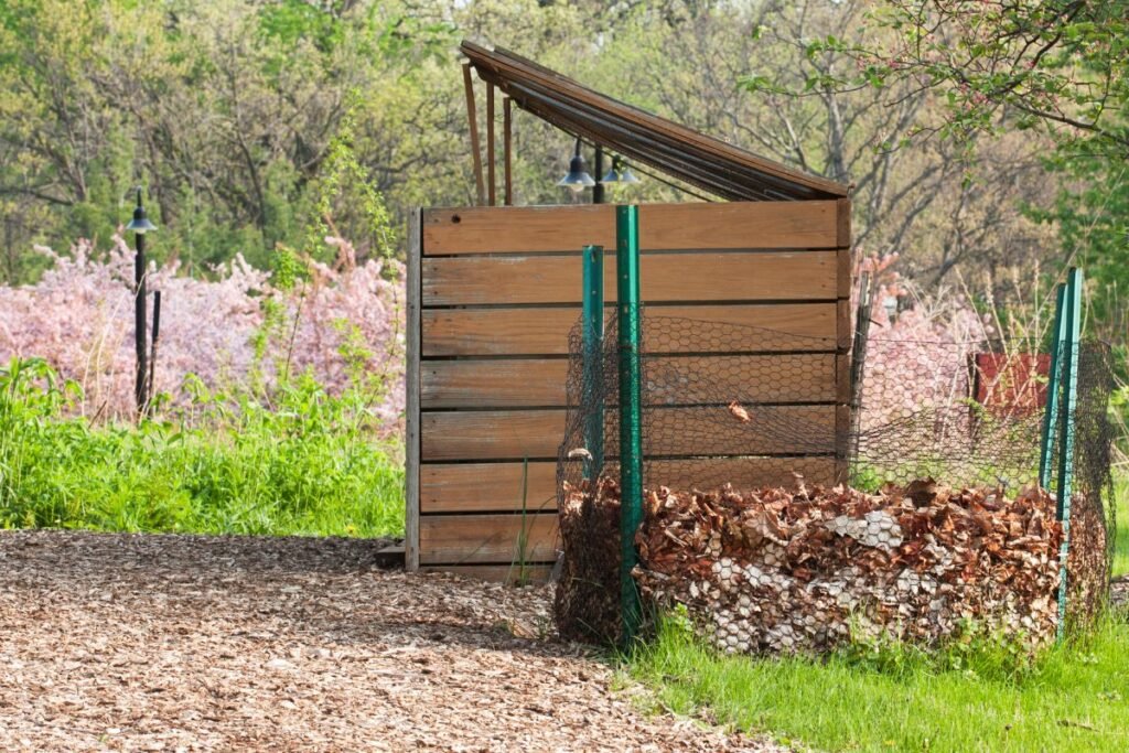 Komposto dėžė iš tinklo | Derlingas.lt Komposto dėžė iš tinklo