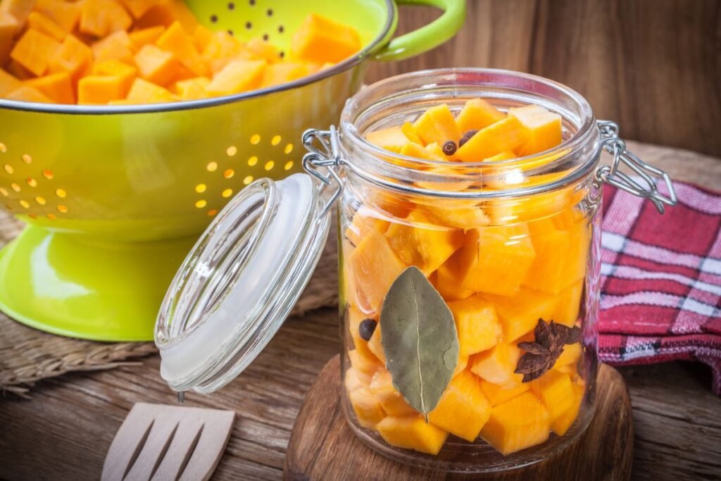 Marinuoti moliūgai 5 | Derlingas.lt Marinuoti moliūgai su žolelėmis ir česnaku