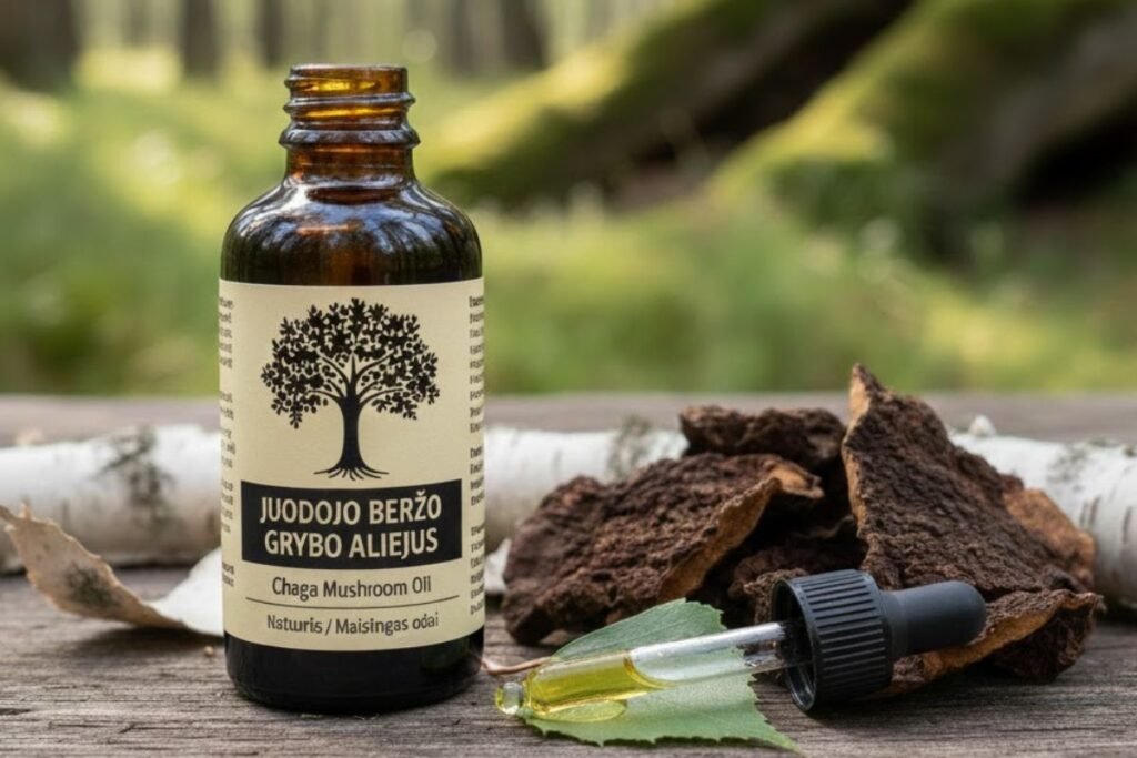 Juodojo beržo grybo aliejus