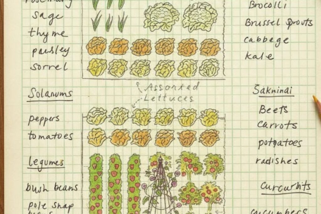 Kaip nupiešti daržo planą žingsnis po žingsnio