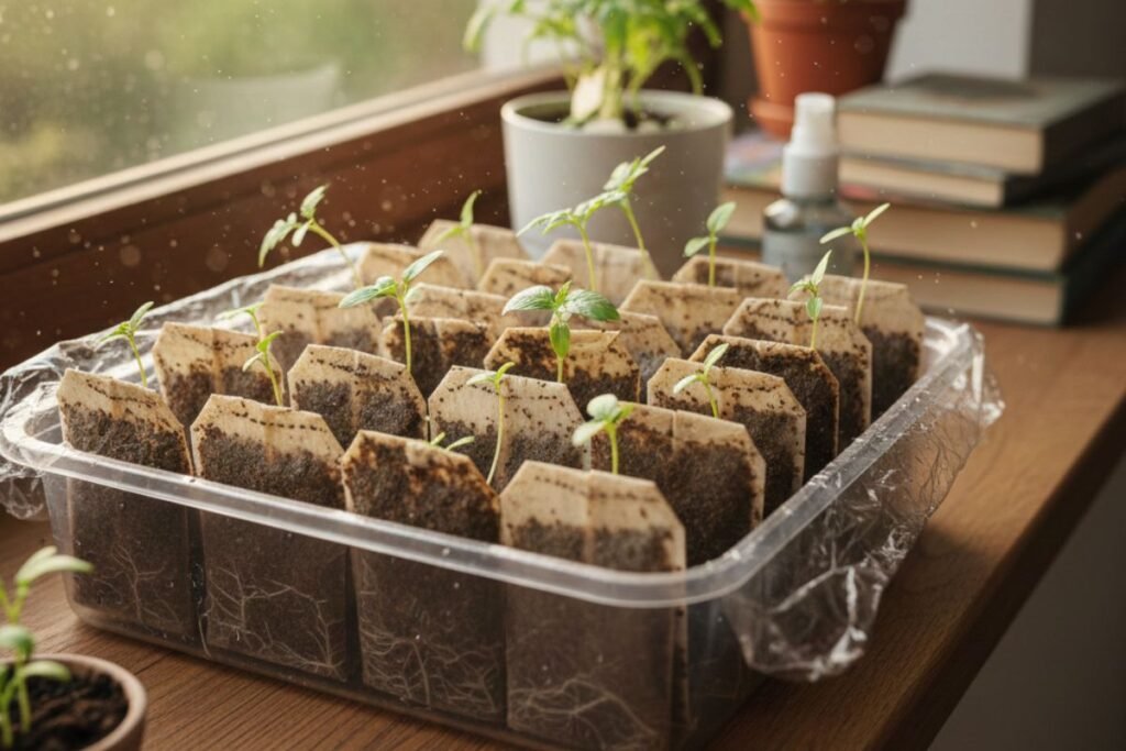 Nuo arbatos puodelio iki daigo: kaip veikia sėklų daiginimas arbatos pakeliuose?