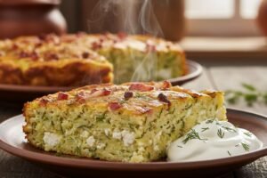 Cukinijų kugelis – lengvesnė lietuviškos klasikos versija, kurią pamils net didžiausi skeptikai