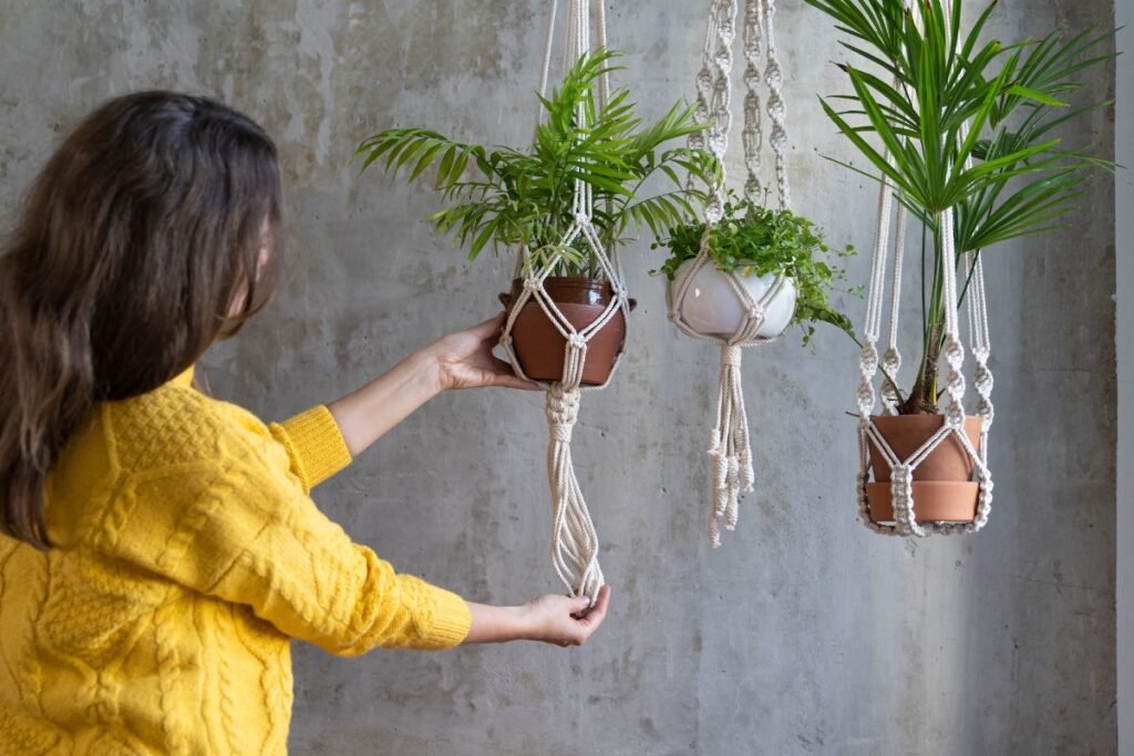 Kaip kabinti vazonus nuo lubų: techninė pusė