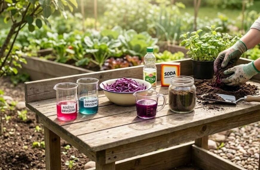 Mokslas jūsų darže: kaip nustatyti dirvožemio pH namie turimomis priemonėmis?