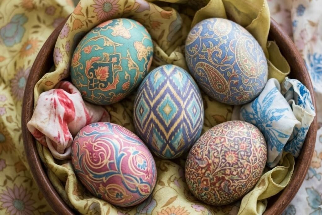 Kiaušinių dažymas šilku: kaip ir nuo ko pradėti?