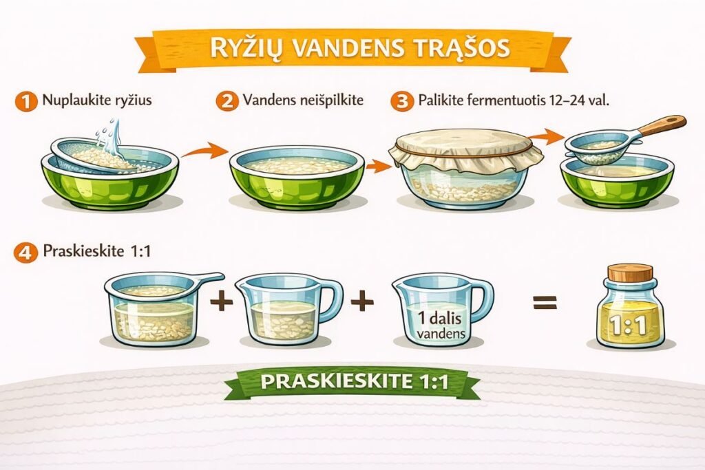 Skystos trąšos iš virtuvės atliekų