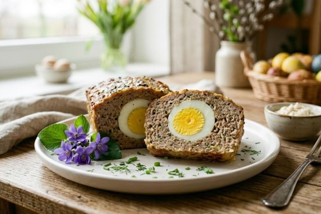 Netikras zuikis su kiaušiniais viduje