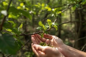 Pavasarinių pumpurų rinkimas