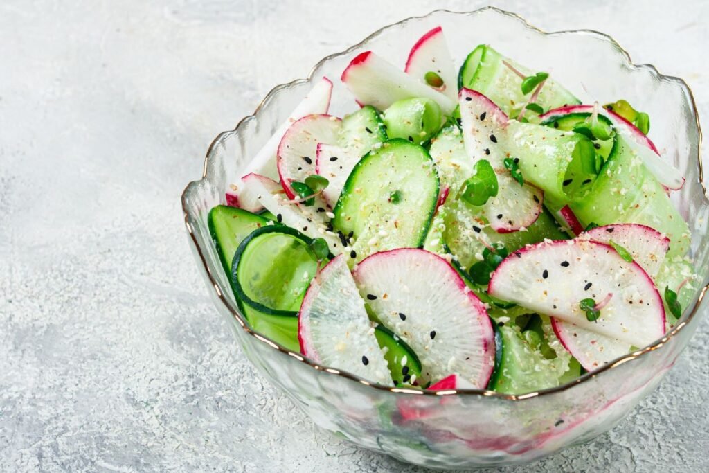 Gaivios ridikėlių salotos