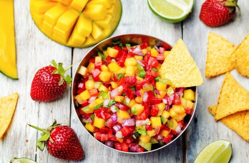 Braškių salsa – vasariškas meksikietiškos klasikos posūkis, kuris pakeis jūsų kepsnių sezoną