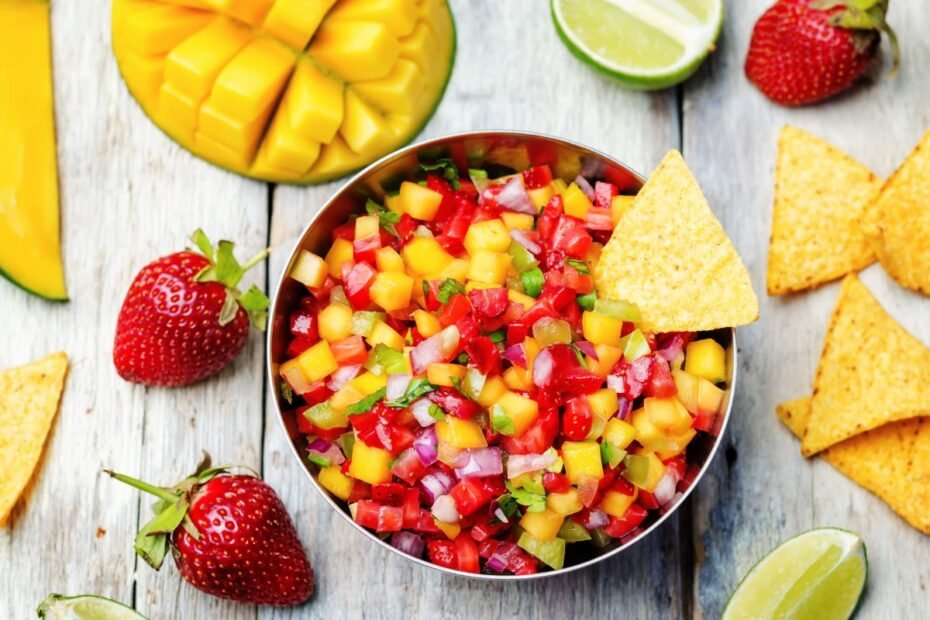 Braškių salsa – vasariškas meksikietiškos klasikos posūkis, kuris pakeis jūsų kepsnių sezoną