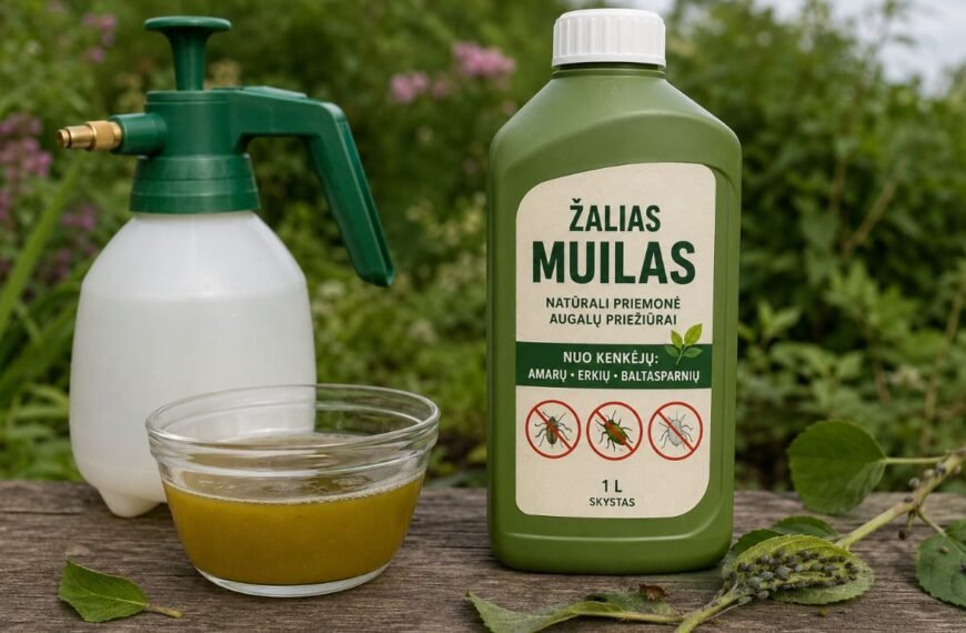 Žalias muilas – sena, bet vis dar veiksminga priemonė sodo kenkėjams naikinti