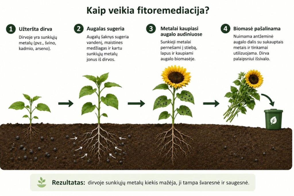 Kaip iš tikrųjų veikia fitoremediacija?